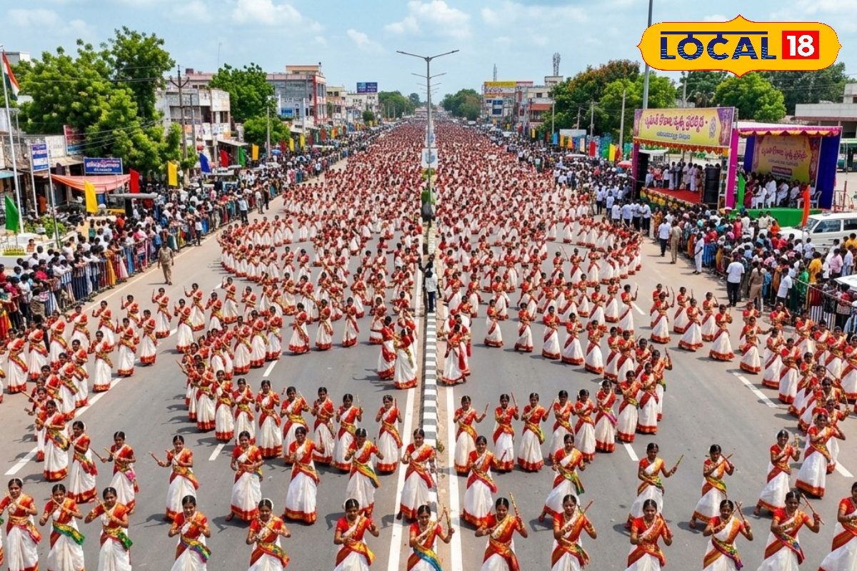పార్వతీపురంలో అరుదైన ఘట్టం.. 6000 మంది విద్యార్థులతో కోలాట నృత్య ప్రదర్శన..!